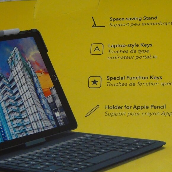 ZAGG Apple iPad 10.2/iPad 10.5" iPad Air 3rd Gen Messenger Folio 2 Keyboard - Picture 10 of 15